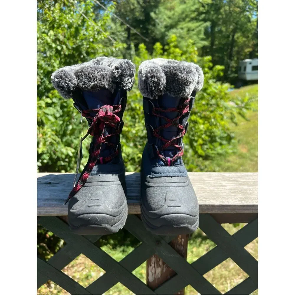 Totes Unisex Kids Jessica Snow Boots Sz 4 NWT